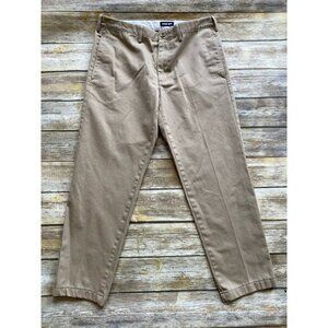 Lands End Mens Khaki Tailored Fit Chinos Size 36‎ x 29 Casual Career Pockets
